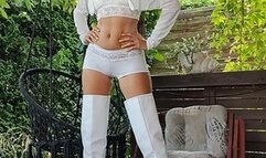 White shorts and miniskirt