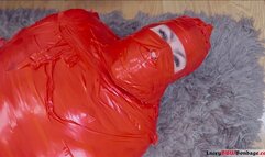 Dominance Reversed: Lacey's Napping Bag Entombment H265 MP4 HD ( bondage reversal, camping bag entombment, mummification, tape mummification, total enclosure, gagged, immobile, struggle play, dominant turned submissive, helpless domme, extreme bondage )