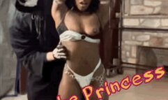 4K MP4 Ebony Princess Grabbed Chained AOH Bondage and Whipped Part 1