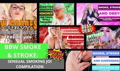 Curvy Sole Goddess - BBW Smoke & Stroke: Sensual Smoking JOI Compilation