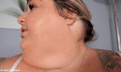 Ivy Davenport: My Fattest Face - USSBBW Feedee Shows Off Fat Face Weight Gain with Eating and Chugging Heavy Cream - 1080 hd