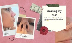 Cleaning my nose