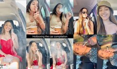 Angie hotboxing the car compilation