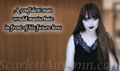 A confident man would masturbate in front of his future boss - MP4 HD 1080p