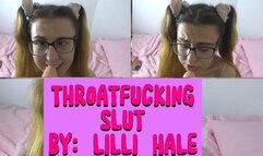 Throat fucking slut