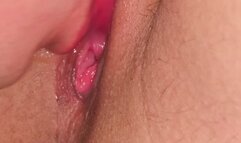 He takes my cute and tender pussy in his mouth and gives me a nice juicy and passionate blowjob with a nice view of the landscape