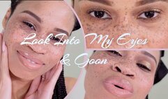 Look Into My Eyes & Goon- Ebony Femdom Goddess Rosie Reed Mesmerizing Face Fetish Gooning Fetish- 1080p HD