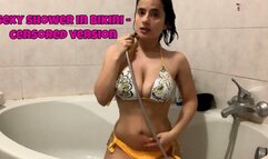 sexy shower video with censorship