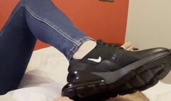 New Nike 270 sneakers footjob