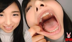 POV Video! Selfie of Mouth and Tongue Observation - Suzu SHIRATORI