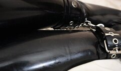 Blindfolded Horny Rubberdoll Enjoys Restraints, Impact, and Remote-Controlled Vibrator