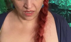 Unbraiding Long Red Hair Topless - 11 24