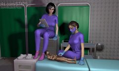 Giantess Medical Foot Smelling Procedure and Ballbusting