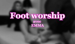 EMMA - FOOT WORSHIP #1 : De nouveaux pieds de brésilienne rien que pour moi !