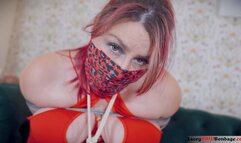 Lacey gets frisky at home then her neighbour walks in! H265 MP4 4K ( BBW Bondage , Newspaper Stuffing , Orgasms , Duct Tape Wrag Gag , Tegaderm Tape Gag , Tape Bondage )