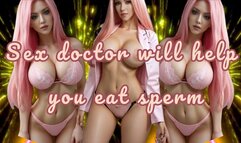 Sex doctor will help you eat sperm (Supportive CEI Therapy-fantasy)!! 27 min