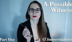 A Possible Witness - Obey Lady Ashley (4K) Finterrogation Part 1 - FemDom FinDom Masturbation Humiliation Blackmail