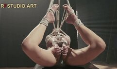 Foxy - Bondage Session with a Rope Bunny and Tight Semi-Suspension Hogtie (HD 720p MP4)