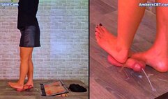 Trample Disco 1: Cum Under My Bare Feet As I Dance On Your Cock & Balls - Split Cam - A136SPLIT