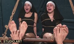 Leya and Tonya - Tickling Two Barefoot Nuns (FULL HD MP4)