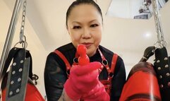 Asian Dominatrix - Anal Training my Latex Slut (POV)