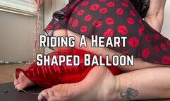 Phoenix Bates Humps Heart Shaped Balloon 1080p - Balloon Humping - Bush - Hairy Ass - Barefoot - Multiple Angles