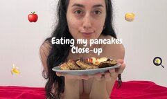 eating pancakes naked