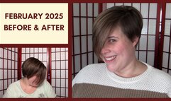 Short Hair | Before & After Haircut | February 2025 | Clara Crisp Shows Off Freshly Cut Brunette Style