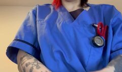 Surrender to Nurse Ruby's Authority with a Prostate Exam & Pegging