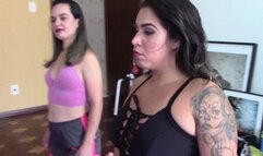 A DUO OF TWO HOT WOMEN FIGHTING FARTING ON THEIR SLAVE PART 1 BY SCARLET WHITE, VICTORIA DIAS AND DANIEL SANTIAGO