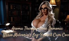 Aroma Therapy Gone Demonic: Nurse Malvoria’s Leg-Fucked Cum Cow