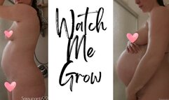 Watch Me Grow - A pregnancy compilation scene featuring Belly Fetish, Pregnant Belly, Belly Expansion and Shower ft MILF Sassypantz