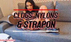 Naughty Matures, Vintage Nylons, Strapon And Clogs - 1080