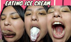 Eating ice cream