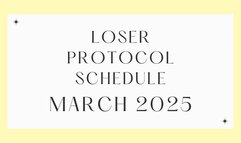 The Loser Protocol Calendar March – Loser Lifestyle 2025 Challenge with Countess Wednesday - Sexual Rejection, Mind Fuck, Reprogramming, Verbal Humiliation, Real Loser Living MP4 1080p