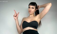 Jerk that loser cock to my armpits - sensual humiliation JOI