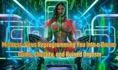 Mistress-Virus Reprogramming You into a Drone: Cunts, Chastity, and Ruined Orgasm