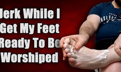 Indulge in Foot Fetish: Lotion Massage & Cum Coverage