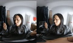 3D VR 180 degree martina smoke and enjoy the passing