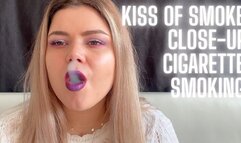 Smoking Fetish with Nice Makeup and Smoke Rings