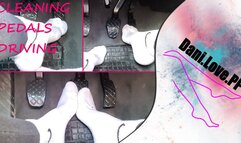 wet socks cleaning pedals while driving! | pedal pumping