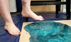 Larlene Rose Stuck Barefoot in a Massive Sticky Glue Trap