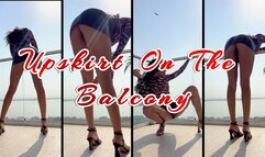 Upskirt On The Balcony- Ebony Goddess Rosie Reed Upskirt Balcony Ignore Worship- standard definition