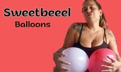 Bouncing my huge ass on balloons