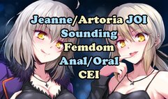 Suffering the Consequences with Jeanne/ArtoriaAlter Part2(FGO Hentai JOI)Femdom, Sounding, Assplay)