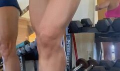 Home Gym Mirror Dance Barefeet