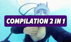 Compilation 2 in 1 Underwater Fetish Girl