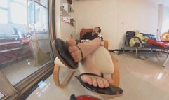 6K XINREN show your dirty feet flip-flops 360VR