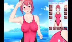 Feel up a Sexy Lifeguard [hentai Game] Fucking a Baywatcher in one Piece Swimsuit on the Beach