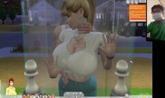 The Sims 4:10 People having Hot Sex in a Transparent Shower - Part 2